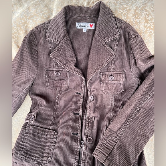 Miss’s XL brown corduroy jacket by “Forever” - Picture 1 of 4